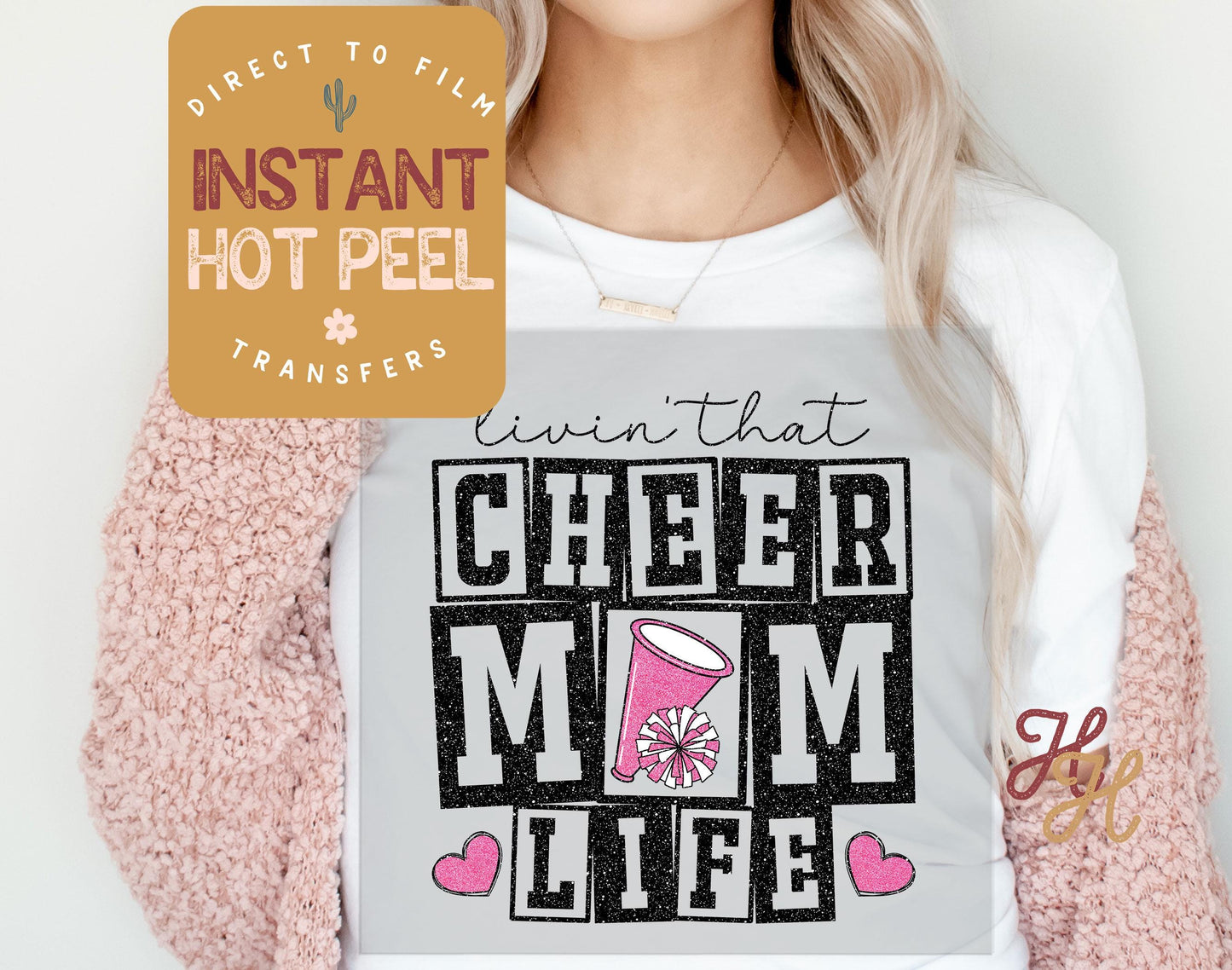 Cheer Mom Life DTF, Ready to Press Transfer, Sports Direct to Film Prints, Bulk DTF Transfer Sheet, Ready for Press, DTG Transfers