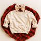 ***MOCKUP*** 3317 RS Toddler Natural Sweatshirt Mockup - Christmas Plaid Girl