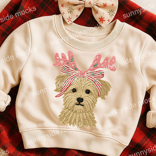 **DIGITAL DOWNLOAD** Terrier Faux Yarn PNG