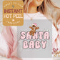 Santa Baby Direct to Film Transfer, Bulk DTF Transfer Sheet, Ready for Press Transfers, DTG Sheet, Christmas Holiday Prints for Shirts
