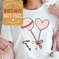 Sucker for Love Valentines DTF Transfer Print, Ready to Press Shirt Transfers, Trendy Vday DTG Heat Press Transfer, Instant Hot Peel Film