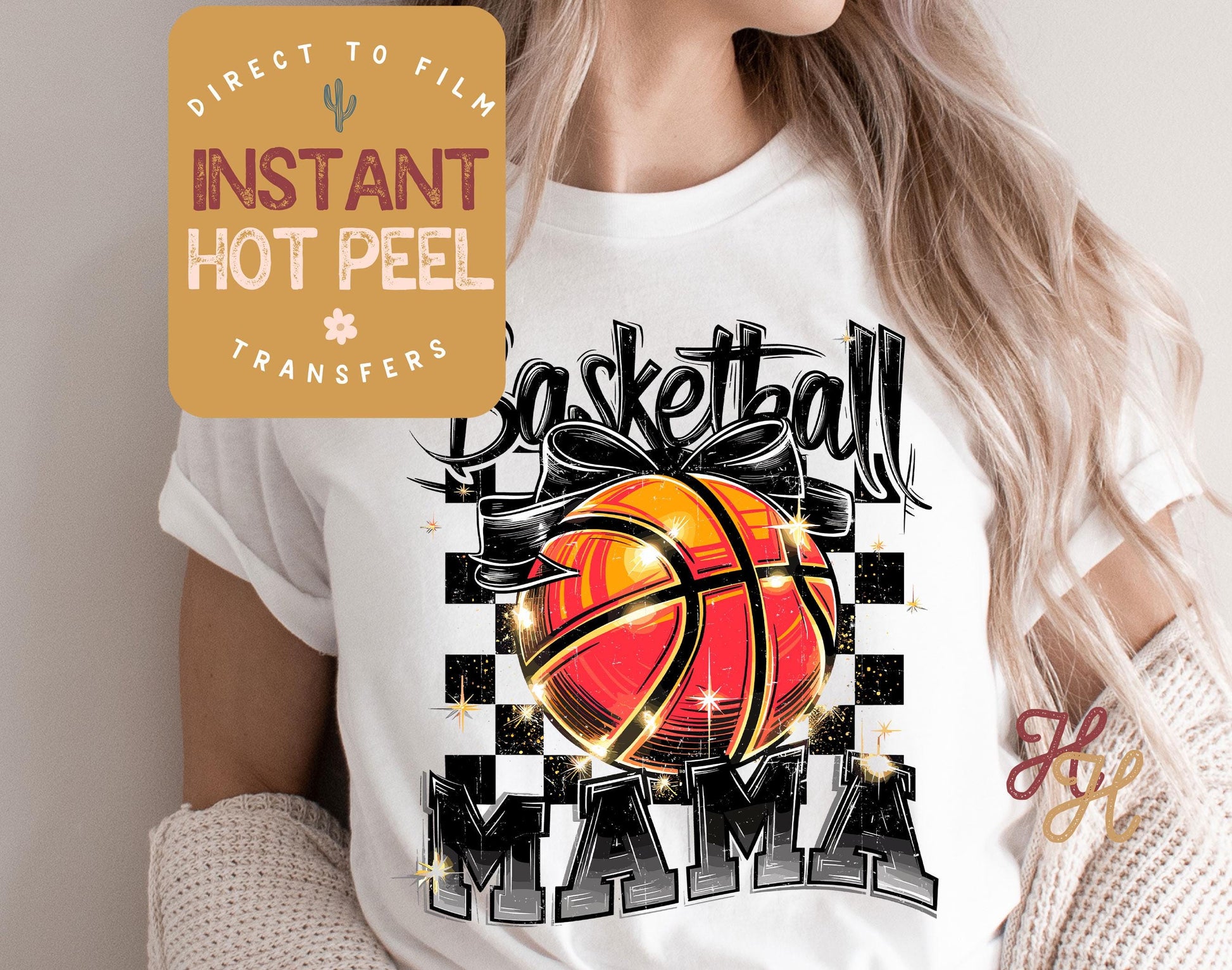 Retro Basketball Mama DTF Transfer, Ready to Press Transfer, Sports Direct to Film Prints, Bulk DTF Transfer Sheet, Ready for Press DTG Film