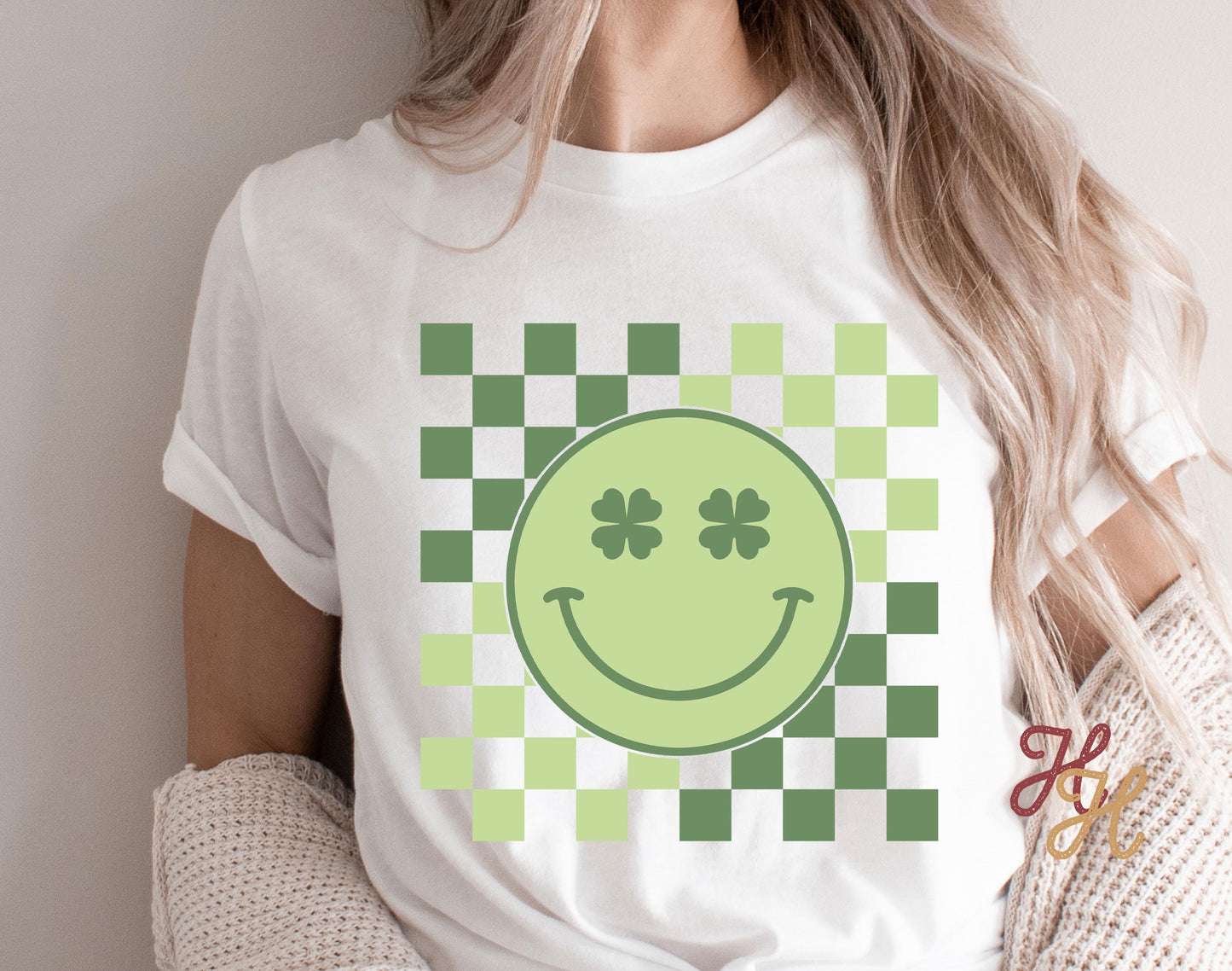 St Paddys Day DTF Transfer Print, Ready to Press Shirt Transfers, Trendy Retro Checkered DTG Heat Press Transfer, Instant Hot Peel Film