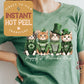 Shamrock Cats St. Patricks Day DTF Transfer Print, Ready to Press Shirt Transfers, Trendy DTG Heat Press Transfer, Instant Hot Peel Film