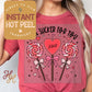 Sucker for You Valentines DTF Transfer Print, Ready to Press Shirt Transfers, Trendy Vday DTG Heat Press Transfer, Instant Hot Peel Film