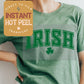Irish Varsity St. Patricks Day DTF Transfer Print, Ready to Press Shirt Transfers, Trendy DTG Heat Press Transfer, Instant Hot Peel Film
