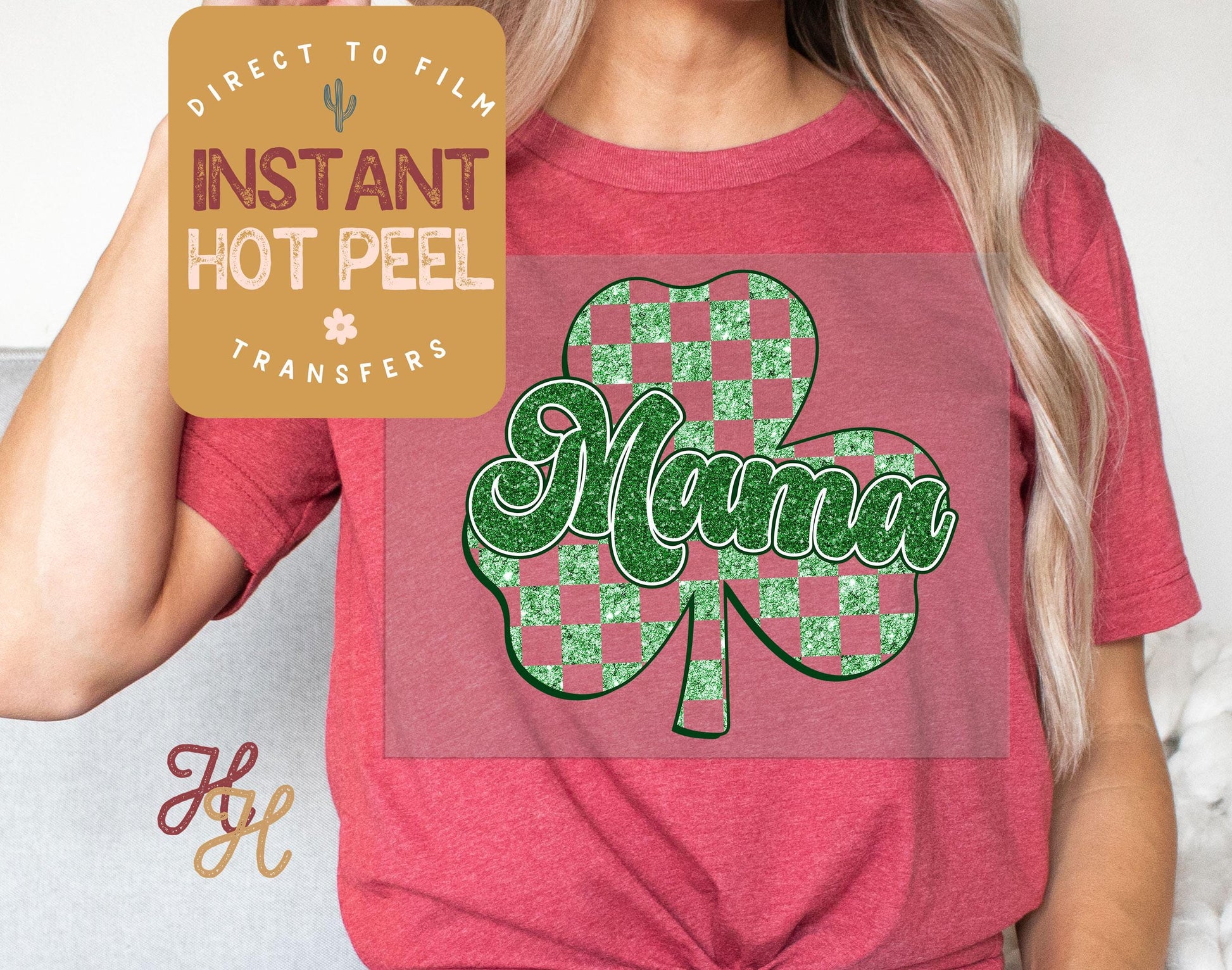 Shamrock Mama DTF St. Patricks Day Transfer Print, Ready to Press Shirt Transfers, Trendy DTG Heat Press Transfer, Instant Hot Peel Film