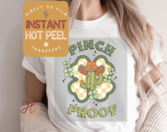Pinch Proof DTF St. Patricks Day Transfer Print, Ready to Press Shirt Transfers, Trendy DTG Heat Press Transfer, Instant Hot Peel Film