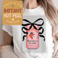 Olipop & Ribbon Strawberry Soda DTF Transfer Print, Ready to Press Shirt Transfers, Trendy DTG Heat Press Transfer, Instant Hot Peel Film