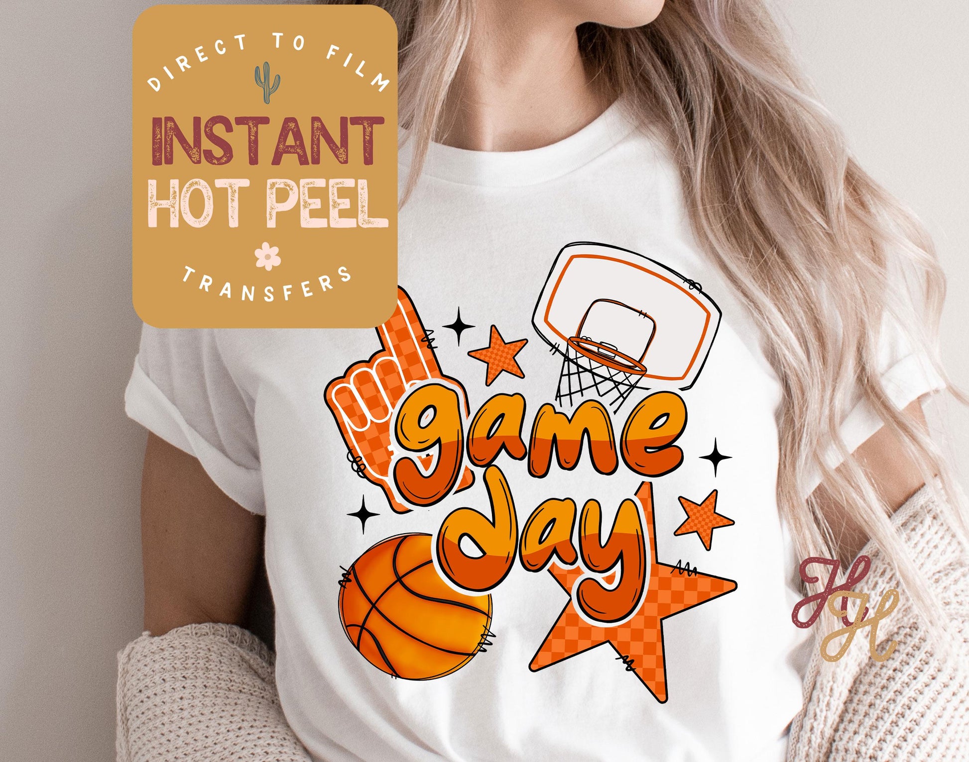 Game Day Basketball Coquette Bow DTF, Ready to Press Transfer, Sports Direct to Film Prints, Bulk DTF Transfer Sheet, Ready for Press