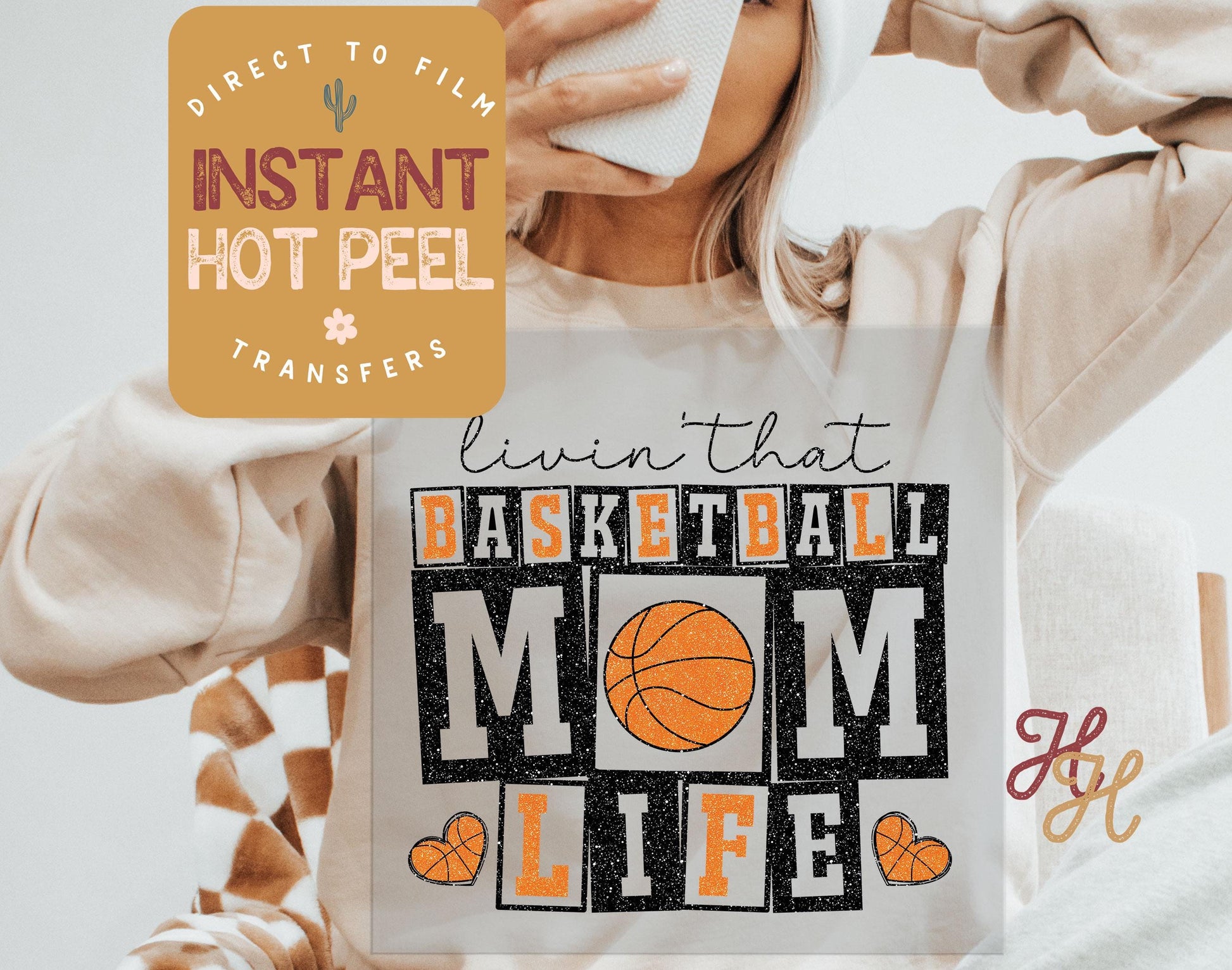 Basketball Mom Life DTF, Ready to Press Transfer, Sports Direct to Film Prints, Bulk DTF Transfer Sheet, Ready for Press, DTG Transfers