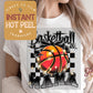 Retro Basketball Mama DTF Transfer, Ready to Press Transfer, Sports Direct to Film Prints, Bulk DTF Transfer Sheet, Ready for Press DTG Film