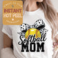 Softball Mom Coquette DTF Transfer, Ready to Press Transfer, Sports Direct to Film Prints, Bulk DTF Transfer Sheet, Ready for Press DTG Film