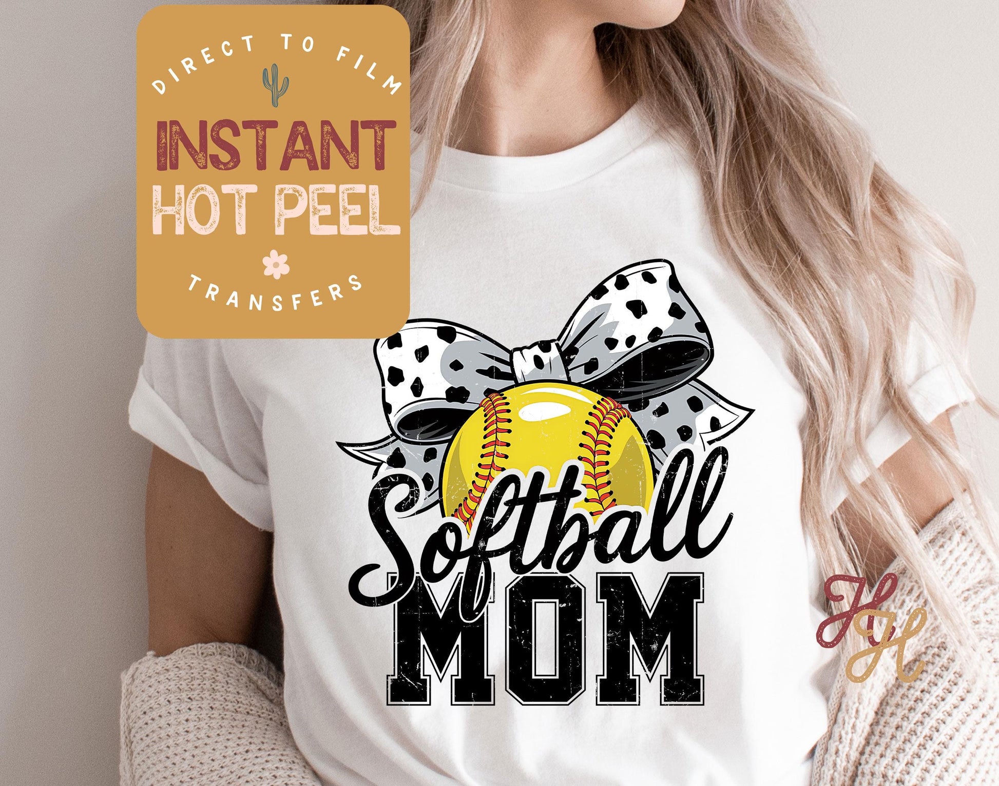Softball Mom Coquette DTF Transfer, Ready to Press Transfer, Sports Direct to Film Prints, Bulk DTF Transfer Sheet, Ready for Press DTG Film