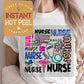DTF Heat Transfer Nurse, Nurse Ready to Press Transfer, Rn Direct to Film Prints, Bulk Transfer Sheet, Ready for Press DTG Transfers