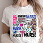 DTF Heat Transfer Nurse, Nurse Ready to Press Transfer, Rn Direct to Film Prints, Bulk Transfer Sheet, Ready for Press DTG Transfers