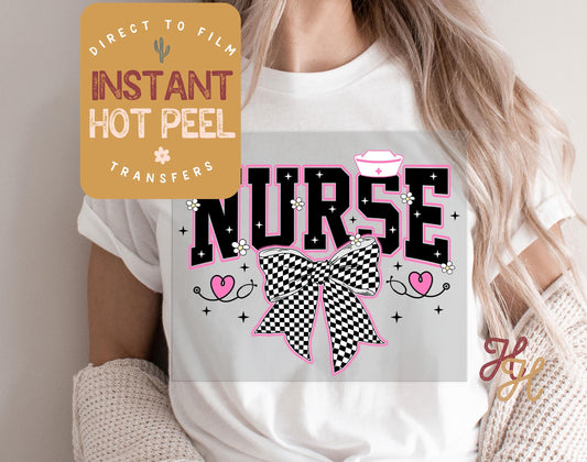 DTF Heat Transfer Nurse, Nurse Ready to Press Transfer, Rn Medical Direct to Film Prints, Bulk Transfer Sheet, Ready for Press DTG Transfers