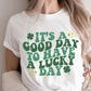 Lucky Day St. Patricks Day DTF Transfer Print, Ready to Press Shirt Transfers, Trendy DTG Heat Press Transfer, Instant Hot Peel Film