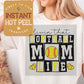 Softball Mom Life DTF Transfer, Ready to Press Transfer, Sports Direct to Film Prints, Bulk DTF Transfer Sheet, Ready for Press DTG Film