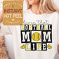 Softball Mom Life DTF Transfer, Ready to Press Transfer, Sports Direct to Film Prints, Bulk DTF Transfer Sheet, Ready for Press DTG Film