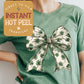 Shamrock Coquette DTF St. Patricks Day Transfer Print, Ready to Press Shirt Transfers, Trendy DTG Heat Press Transfer, Instant Hot Peel Film