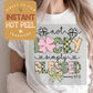 Not Lucky Simply Blessed DTF St. Patricks Day Transfer Print, Ready to Press Shirt Transfers, Trendy Faith Romans 4:7-8 DTG Heat Transfer