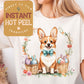 Easter Bunny Corgi Dog DTF Direct to Film Transfer, DTG Transfer Sheet, Ready for Press Transfers, DTG Sheet, Happy Easter Prints