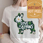 Frenchie St. Patricks Day DTF Transfer Print, Ready to Press Shirt Transfers, Trendy DTG Heat Press Transfer, Instant Hot Peel Film