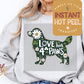 Love has 4 Paws Golden Retriever St. Patricks Day DTF Transfer Print, Ready Press Shirt Transfers, Trendy Popular, DTG Heat Press Transfer