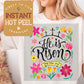He is Risen Colorful Abstract DTF Direct to Film Transfer, DTG Transfer Sheet, Ready for Press Transfers, DTG Sheet, Easter Shirt Prints
