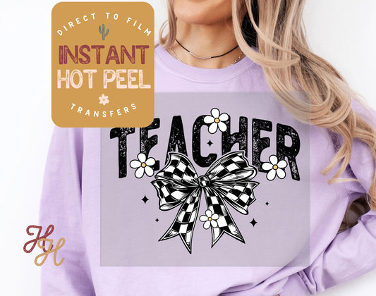 DTF Transfer for Teacher Shirt, DTF Heat Transfer Teacher, Teacher Life Ready to Press Transfer, Direct to Film Prints, Bulk Transfer Sheet
