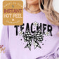 DTF Transfer for Teacher Shirt, DTF Heat Transfer Teacher, Teacher Life Ready to Press Transfer, Direct to Film Prints, Bulk Transfer Sheet
