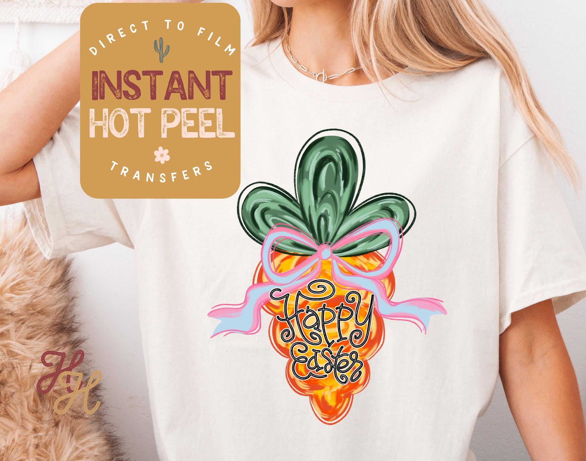 Colorful Brush Stroke Carrot DTF Direct to Film Transfer, DTG Transfer Sheet, Ready for Press Transfers, DTG Sheet, Happy Easter Shirt Print
