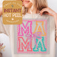 Spring Mama DTF Direct to Film Transfer, DTG Transfer Sheet, Ready for Press Transfers, DTG Sheet, Easter Shirt Prints Instant Hot Peel