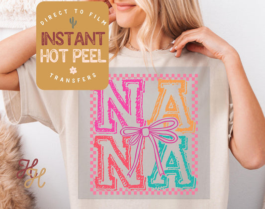 Spring Nana DTF Direct to Film Transfer, DTG Transfer Sheet, Ready for Press Transfers, DTG Sheet, Easter Shirt Prints Instant Hot Peel