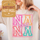 Spring Nana DTF Direct to Film Transfer, DTG Transfer Sheet, Ready for Press Transfers, DTG Sheet, Easter Shirt Prints Instant Hot Peel