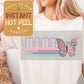 Mother's Day DTF, Butterfly Mama Transfer Print, Ready to Press Shirt Transfers, Trendy Mom DTG Heat Transfer, Mama Instant Peel Hot Press