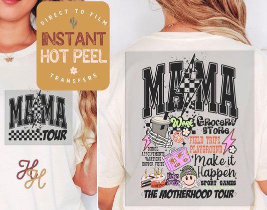 Mama Tour DTF Transfer, Mothers Day Ready to Press Transfer, Back & Pocket Faith Direct to Film Prints, Bulk DTF, Ready for Press DTG Film