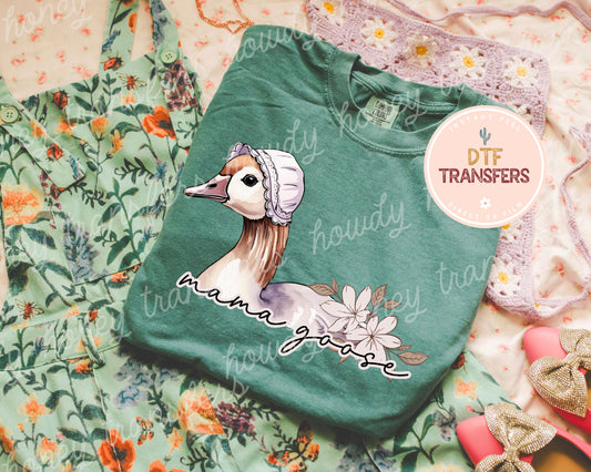 Mama Goose DTF Transfer Print Adult Size 10"