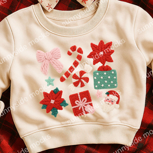 **DIGITAL DOWNLOAD** Christmas Trinkets Faux Yarn PNG