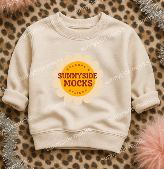 3317 RS Toddler Sweatshirt Mockup - Natural