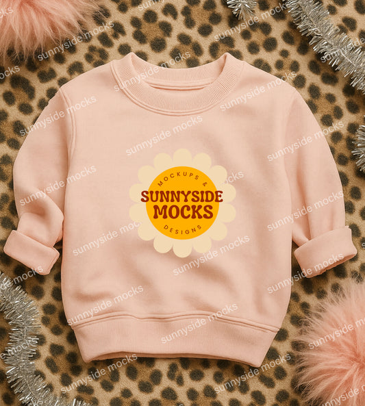 3317 RS Toddler Sweatshirt Mockup - Pink