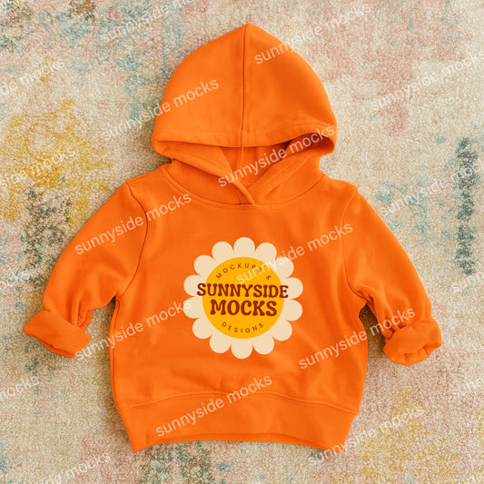 3326 RS Toddler Hoodie Mockup - Orange