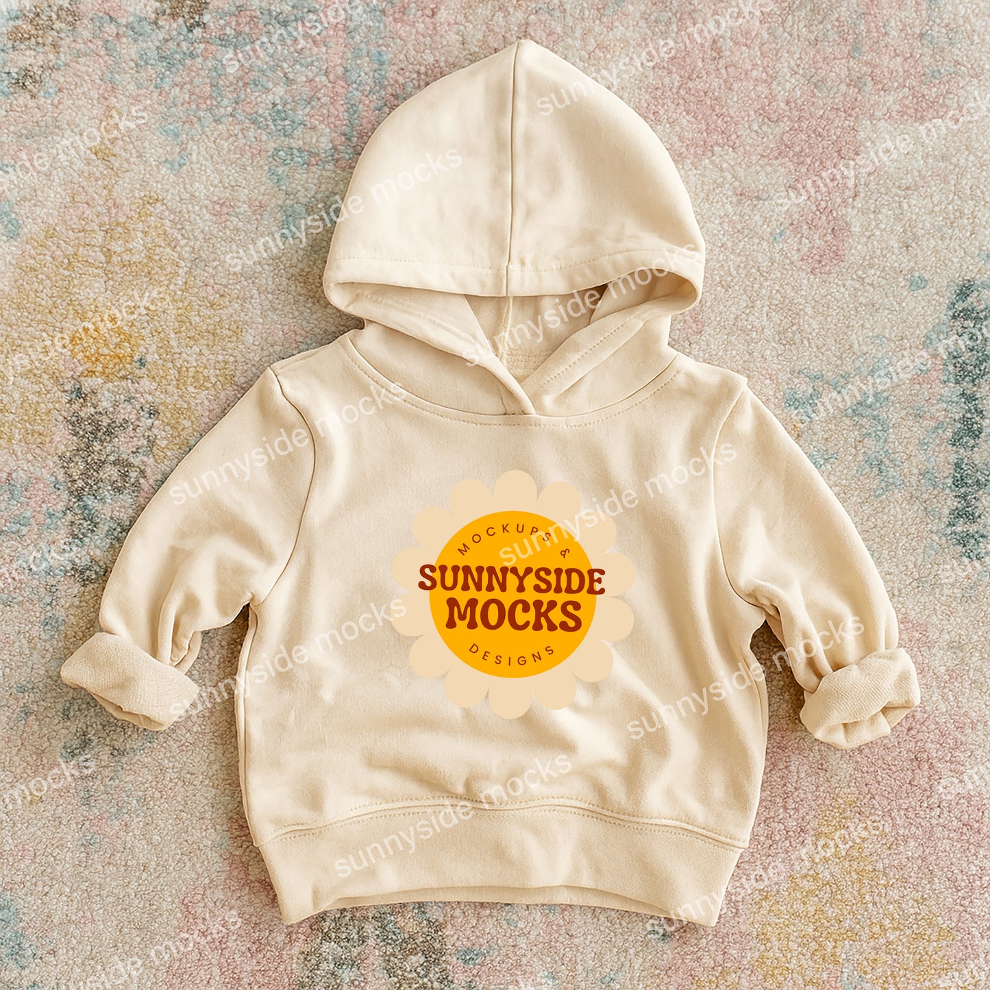 3326 RS Toddler Hoodie Mockup - Natural