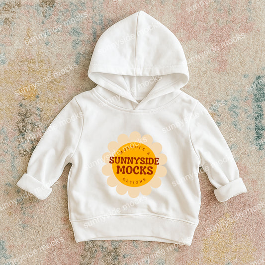 3326 RS Toddler Hoodie Mockup - White
