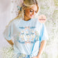 Vintage Blue Ribbon Geese DTF Transfer Print